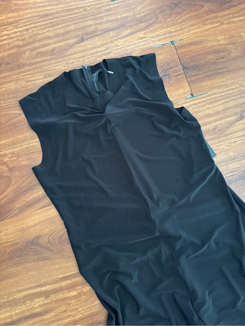 Norma Kamali Black Sleeveless Fitted Jumpsuit - Picture 6 of 6
